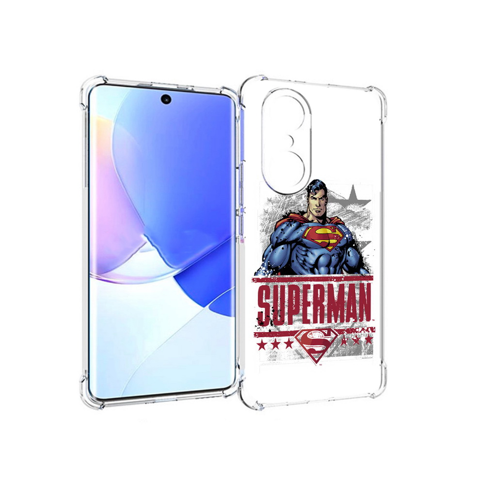 

Чехол MyPads Tocco для Honor 60 Pro рисунок супермен, Прозрачный, Tocco