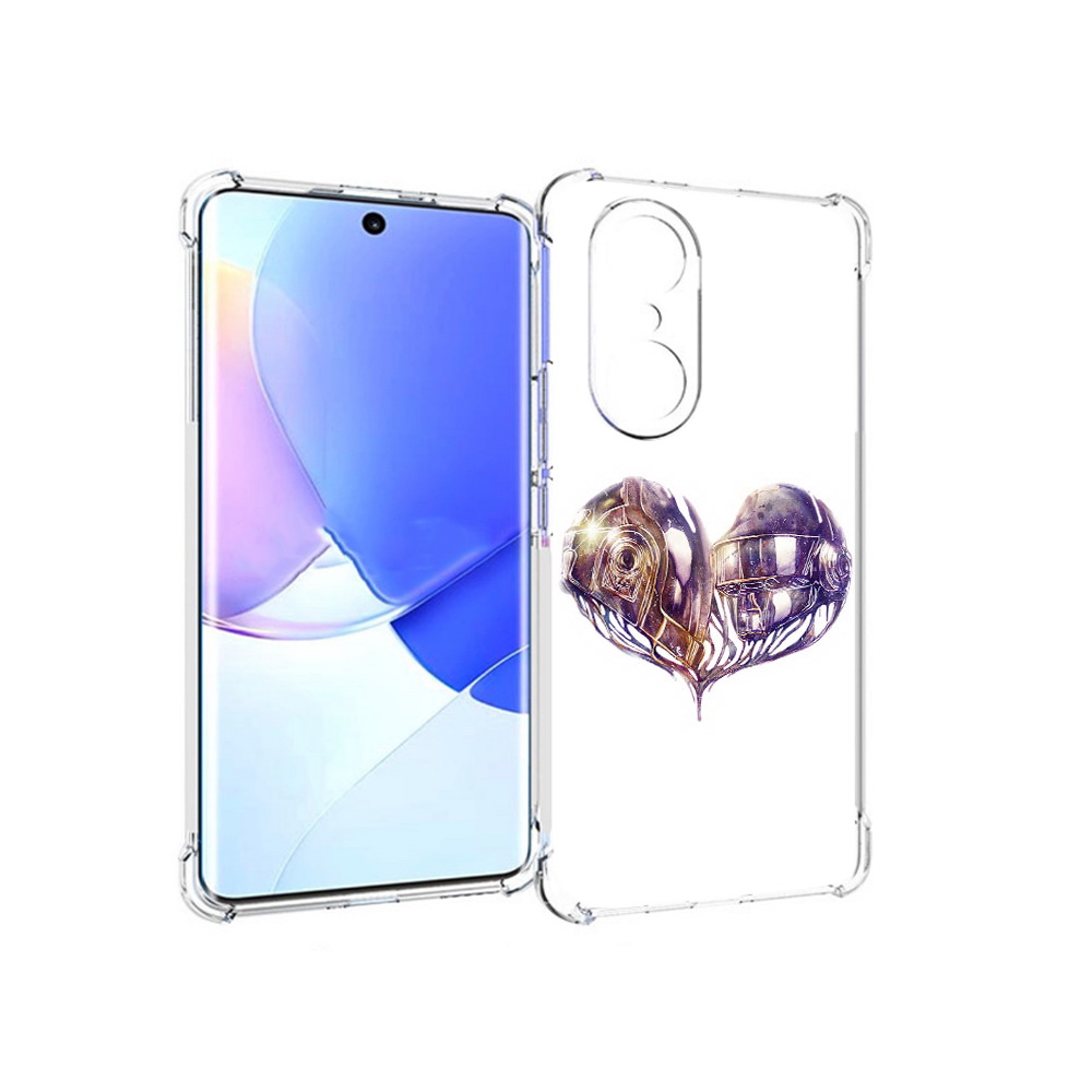 

Чехол MyPads Tocco для Honor 60 Pro сердце абстракция, Прозрачный, Tocco