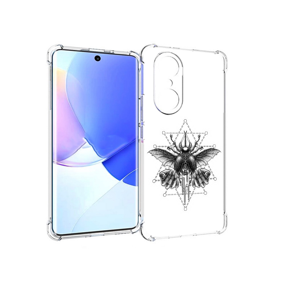 

Чехол MyPads Tocco для Honor 60 Pro скарабей, Прозрачный, Tocco