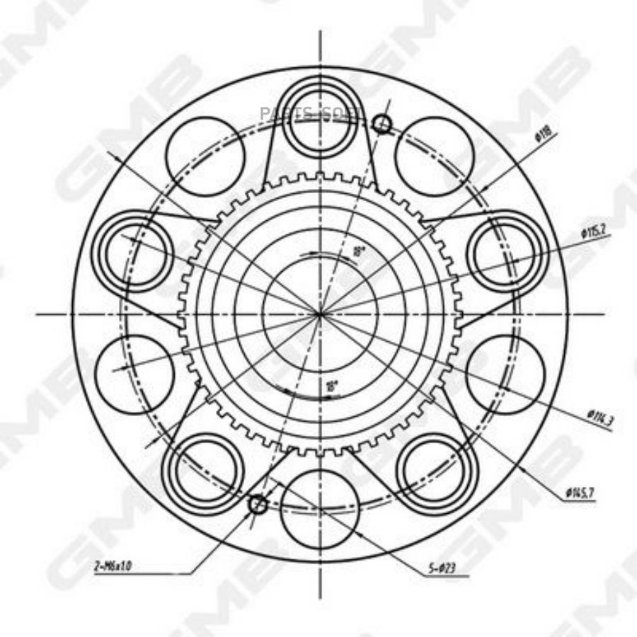 

Ступица С Подшипником Honda Accord Vii/Wagon Iv 03-08 Зад. +Abs