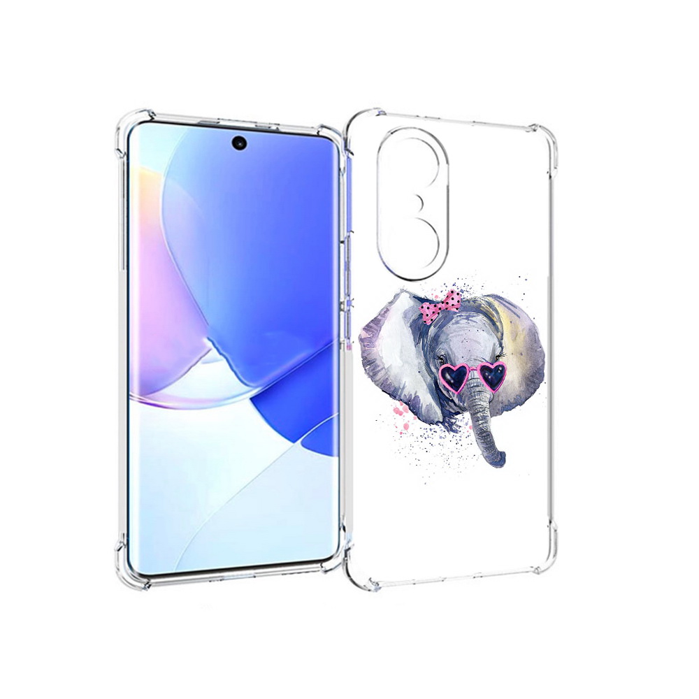 

Чехол MyPads Tocco для Honor 60 Pro слоник в очках, Прозрачный, Tocco