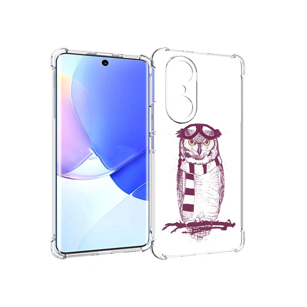 

Чехол MyPads Tocco для Honor 60 Pro сова-летчик, Прозрачный, Tocco