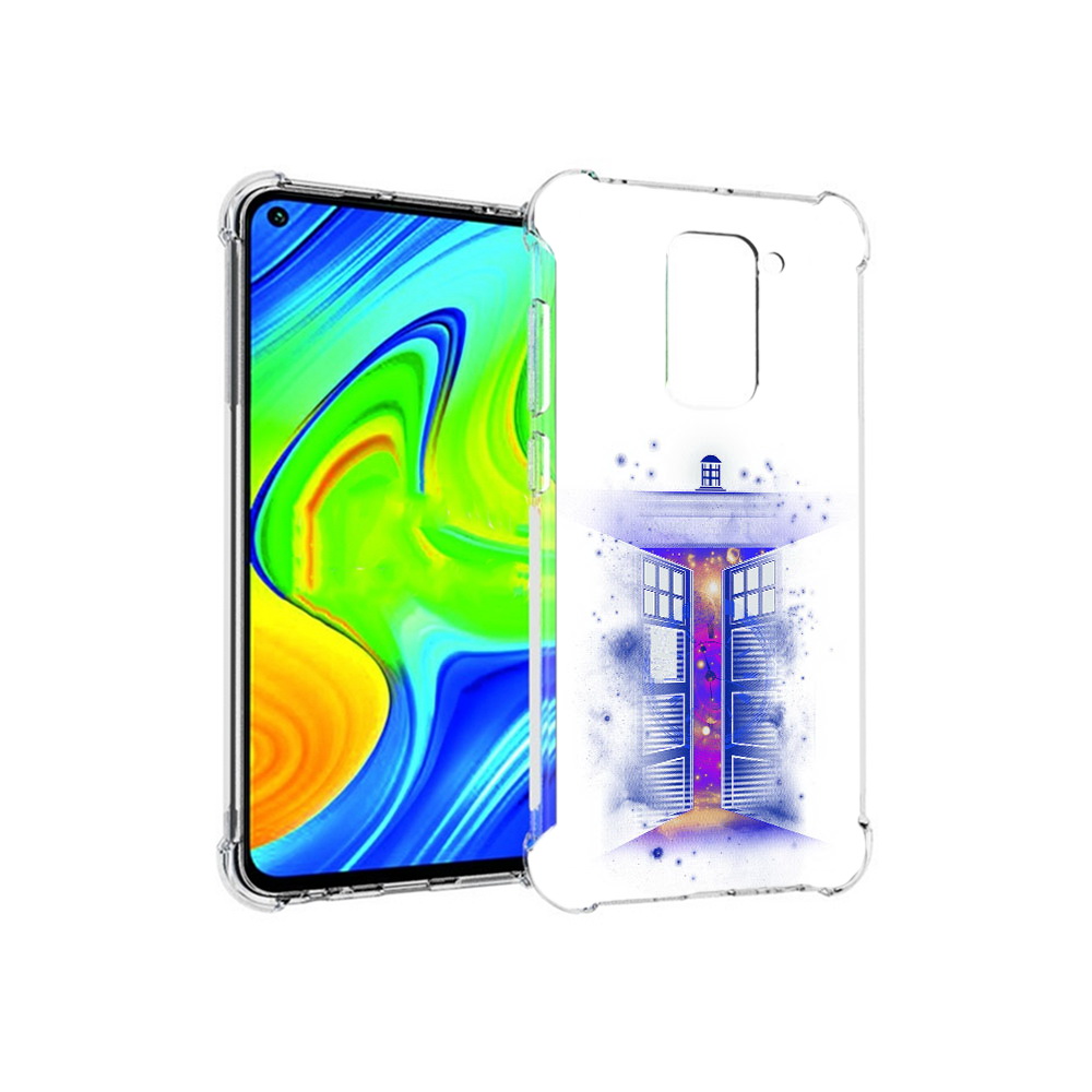 Чехол MyPads Tocco для Xiaomi Redmi Note 9 фиолетовый уголок абстракция (PT150805.258.659)