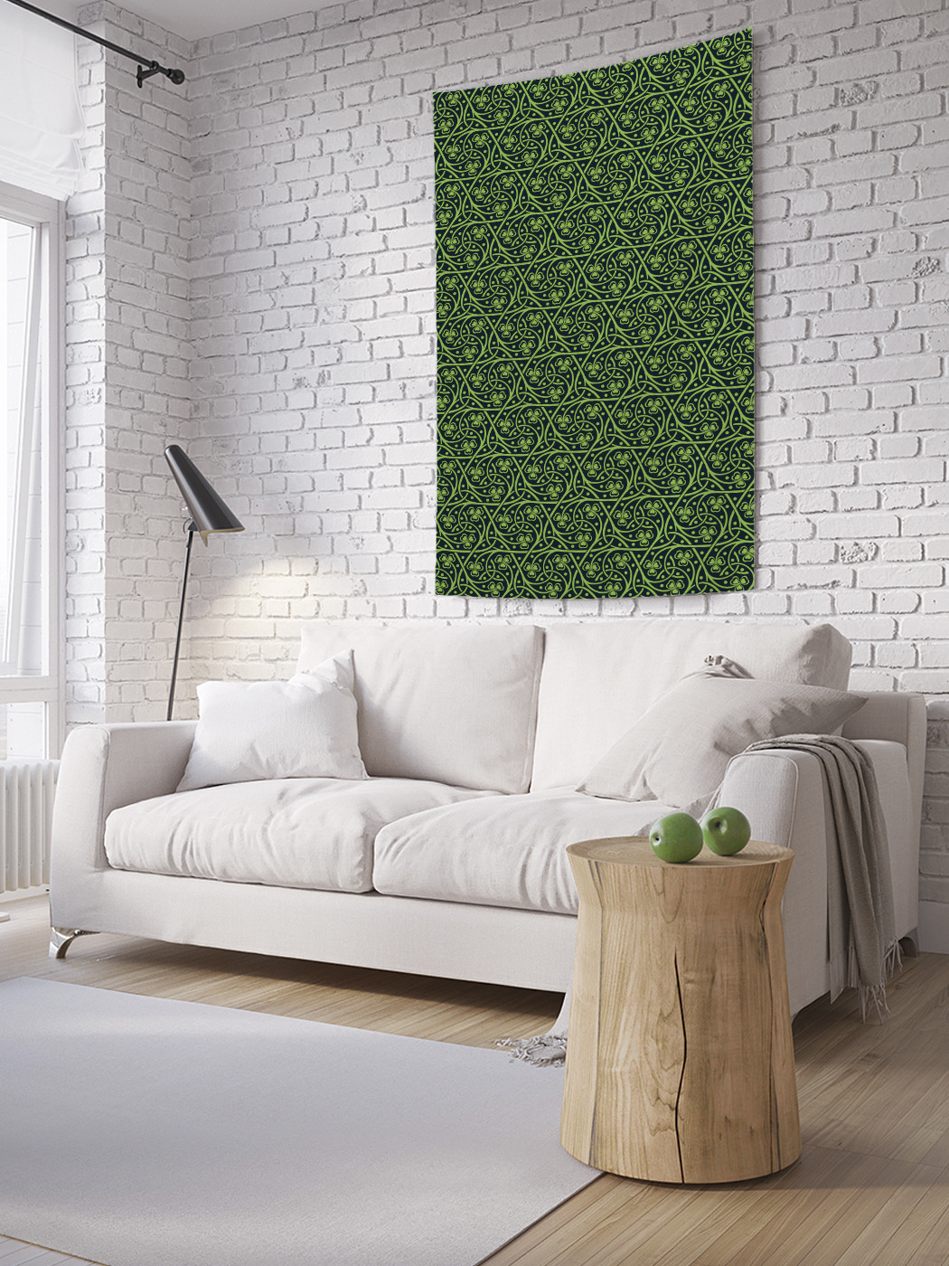 

Вертикальное фотопанно на стену JoyArty Клеверные вензеля 150x200 см, Клеверные вензеля