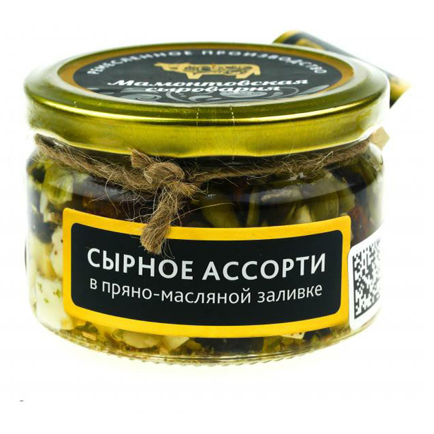 

Ассорти сырное Мамонтовская сыроварня с оливками и вялеными томатами в заливке 225 г