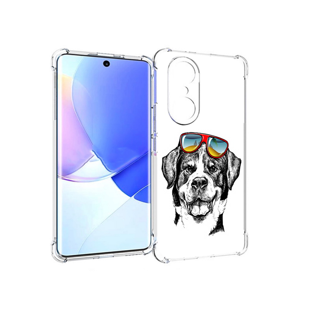 

Чехол MyPads Tocco для Honor 60 Pro счастливая собака, Прозрачный, Tocco