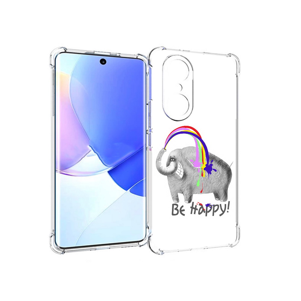 

Чехол MyPads Tocco для Honor 60 Pro счастливый слон, Прозрачный, Tocco