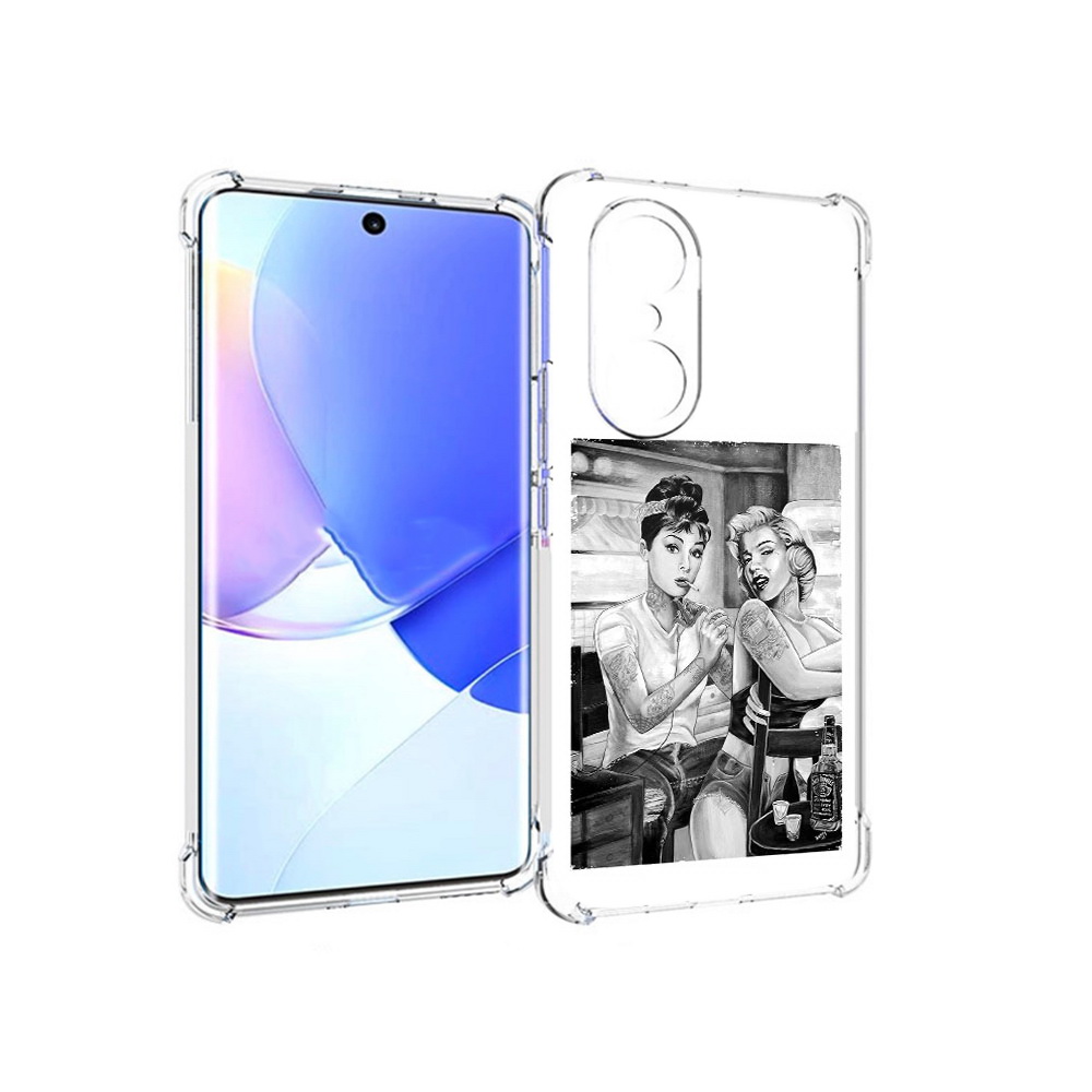 

Чехол MyPads Tocco для Honor 60 Pro тату мастер, Прозрачный, Tocco