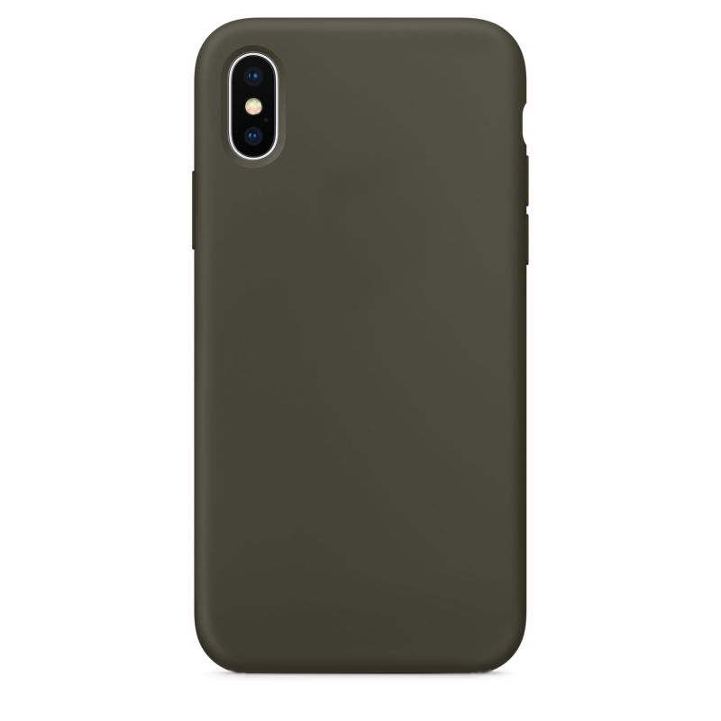 

Чехол силиконовый для iPhone X / XS Full case series хаки, Apple iPhone X / XS