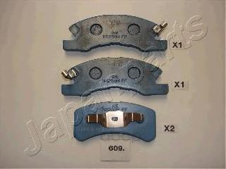 

Колодки дисковые передние daihatsu cuore vii 1.0i 03 Japanparts PA609AF