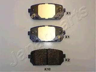 

Тормозные колодки Japanparts задние для Kia Carens 2002- PPK10AF