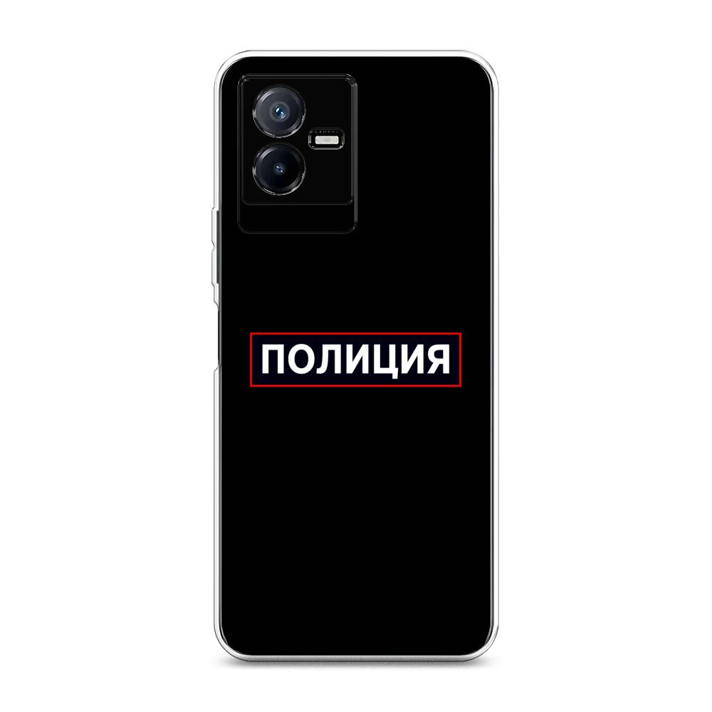 

Чехол Awog на Vivo Y73t "Police logo", Черный;белый;красный, 268050-5