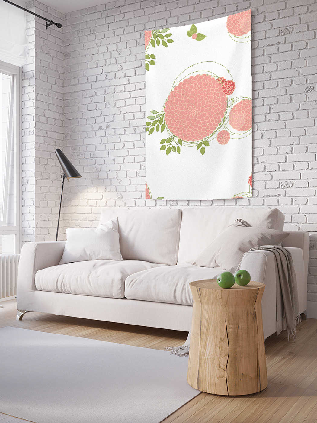 

Вертикальное фотопанно на стену JoyArty Цветы-шары 150x200 см, Цветы-шары
