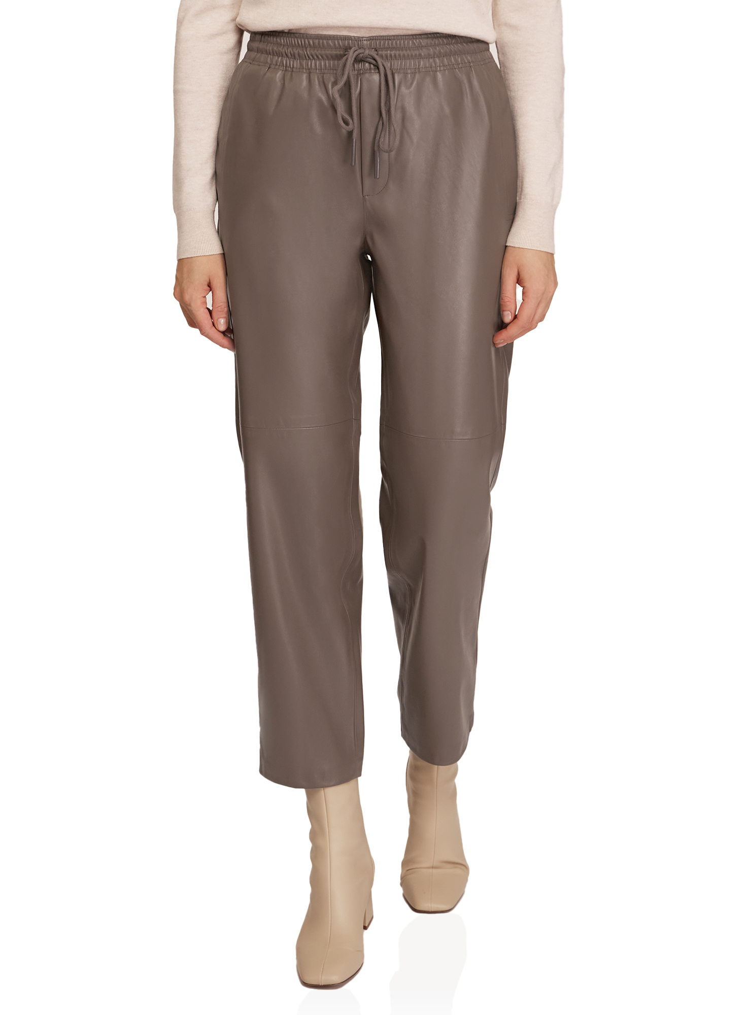 

Брюки женские oodji 18G07111 коричневые 40/170, Коричневый, 18G07111