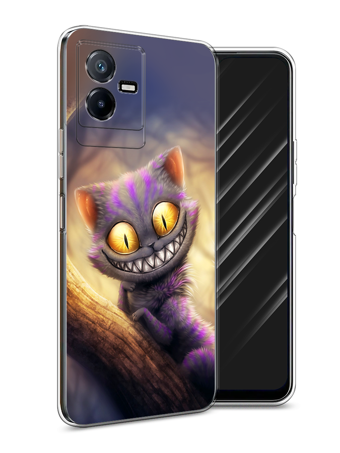 

Чехол Awog на Vivo Y73t "Cheshire Cat", Фиолетовый;желтый, 268050-1