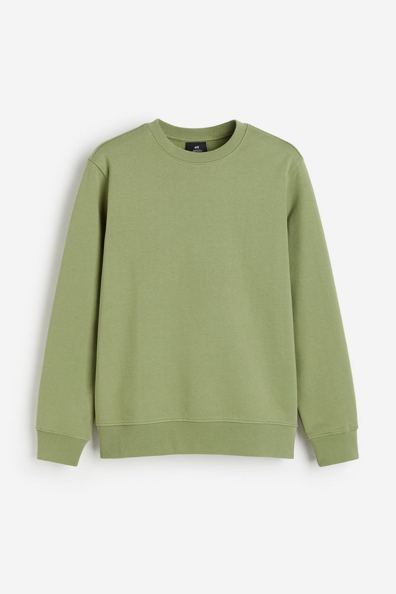 

Свитшот мужской H&M 1103619 зеленый M, 1103619