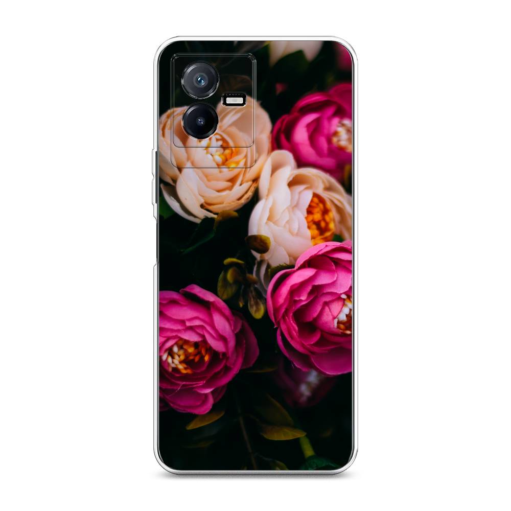 

Чехол Awog на Vivo Y73t "Розовые пионы на черном", Розовый;черный, 268050-8