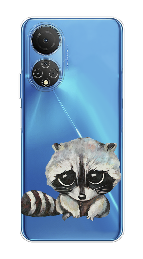 

Чехол на Honor X7 2022 "Большеглазый енот", Серый;черный;прозрачный, 6108850-1