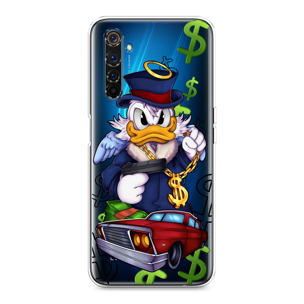 

Чехол на Realme 6 Pro "Scrooge McDuck with a Gold Chain", Красный;синий;белый, 252850-6