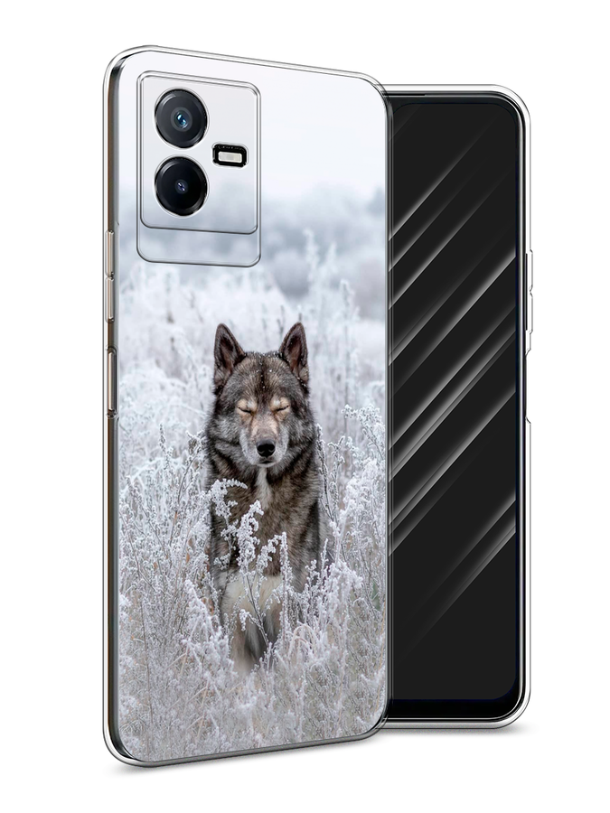 

Чехол Awog на Vivo Y73t "Волк в поле", Белый;черный, 268050-1