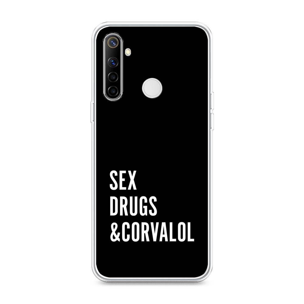 

Чехол на Realme 6i "Corvalol", Черный;серый;белый, 252950-6