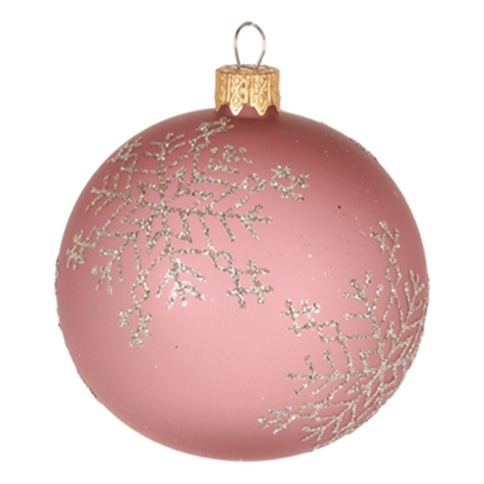 Ёлочное украшение Home Collection Pink New Year Шар с Блестками d=8см 1 шт