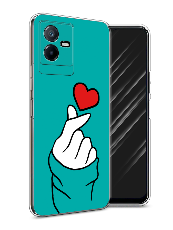 

Чехол Awog на Vivo Y73t "Маленькое сердечко", Голубой;белый;красный, 268050-7