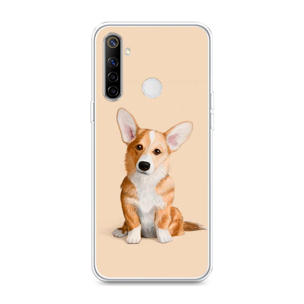 

Чехол на Realme 6i "Грустный Корги", Коричневый;бежевый, 252950-1