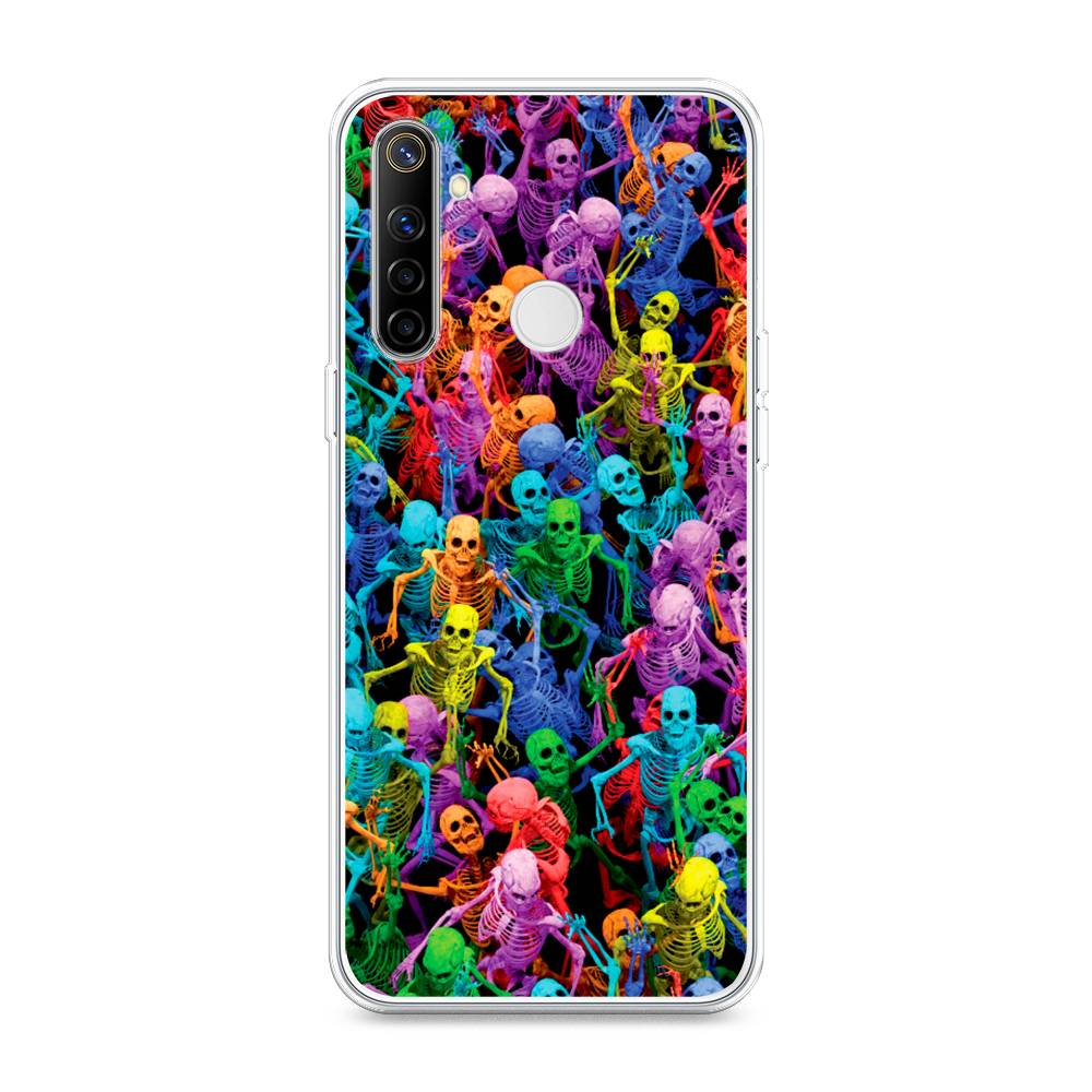 

Чехол на Realme 6i "Вечеринка скелетов", Фиолетовый;желтый;оранжевый, 252950-6