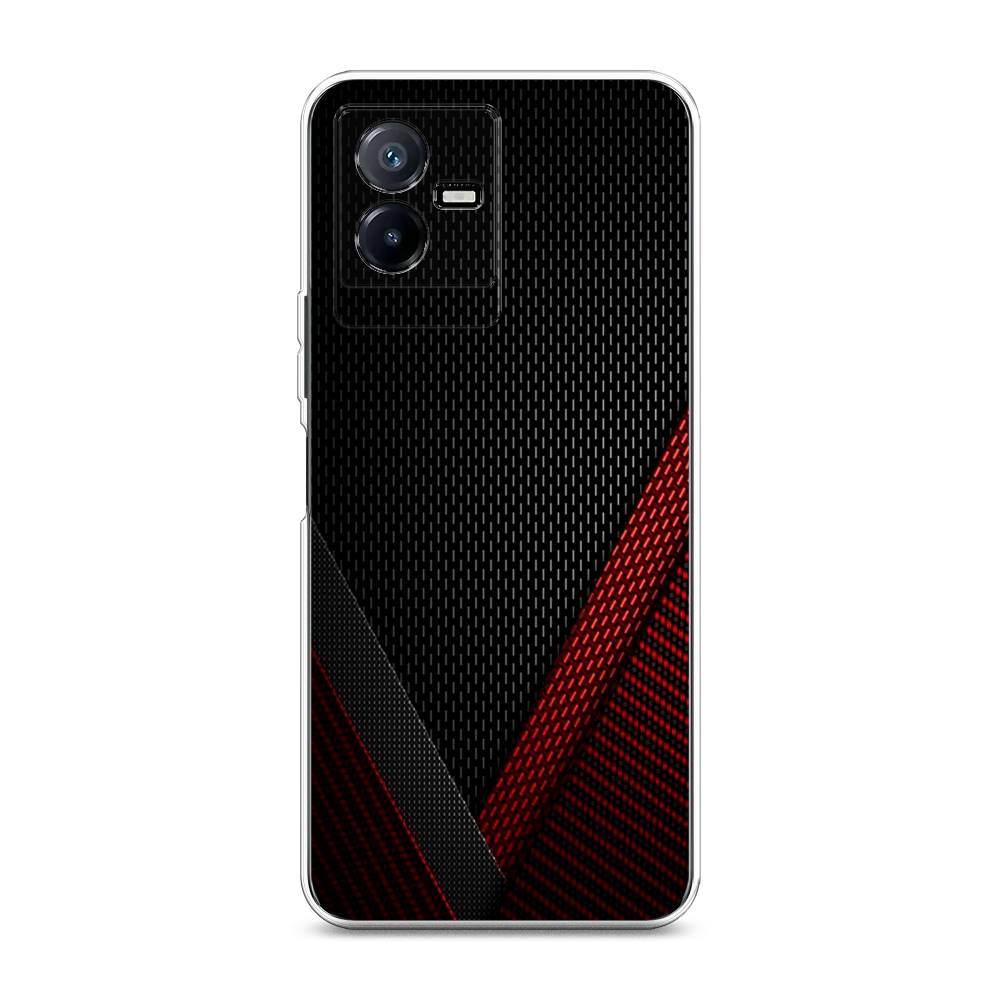 

Чехол Awog на Vivo Y73t "Красный карбон", Черный;красный, 268050-3