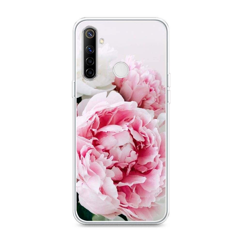

Чехол на Realme 6i "Розовые и белые пионы", Розовый;белый, 252950-2