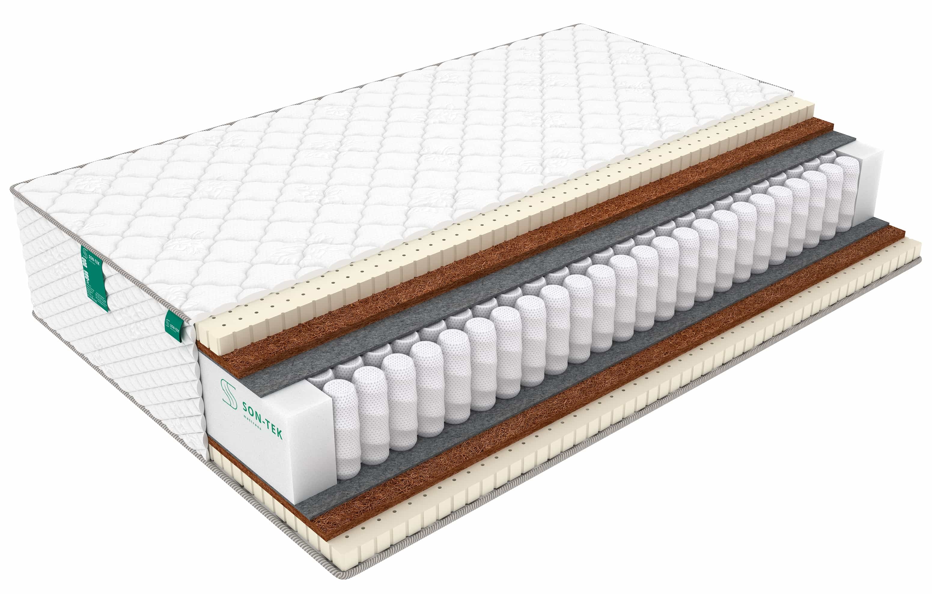 

Матрас пружинный Sleeptek PremierBIG LatexStrong Double/brdmtr474495 125х195, Белый, PremierBIG LatexStrong Double