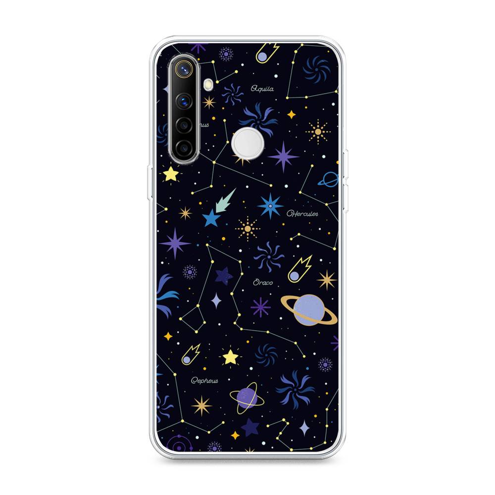 фото Чехол на realme 6i "цветной космос" case place