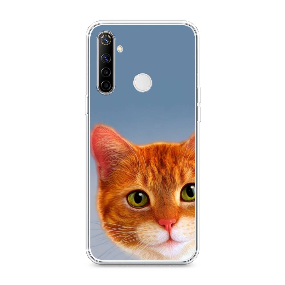 

Чехол на Realme 6i "Любопытный котик", Коричневый, 252950-1