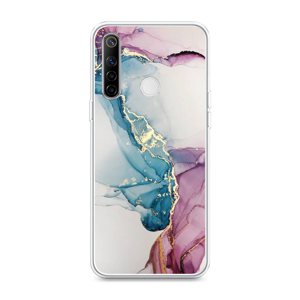 

Чехол на Realme 6i "Розовые разводы рисунок", 252950-3
