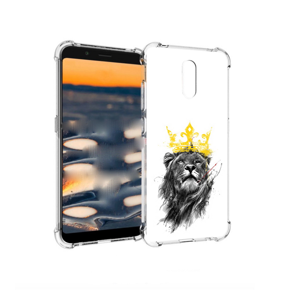 

Чехол MyPads Tocco для Nokia C2 король-лев (PT227055.113.391), Прозрачный, Tocco