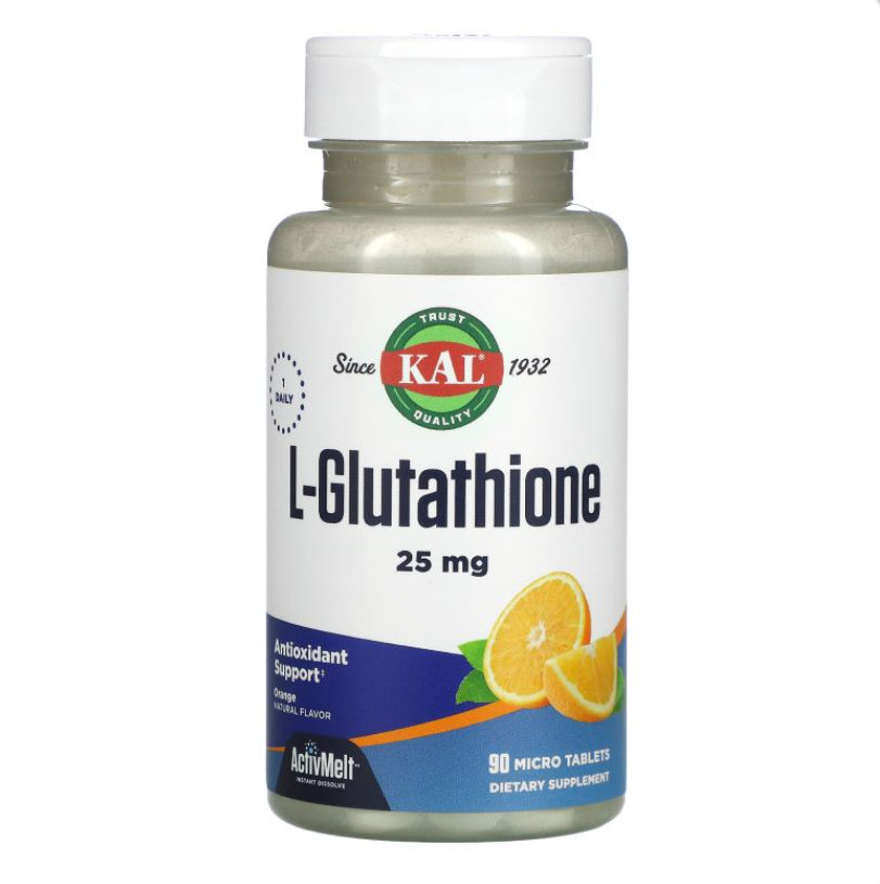 Купить L-Glutathione ActivMelt 90ct 25mg, L-Glutathione KAL ActivMelt таблетки 25 мг 90 шт.
