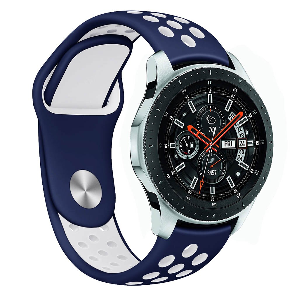 

Ремешок Nuobi Sport ver.1 для Xiaomi, Huawei, Samsung, Garmin 22 мм Blue/White