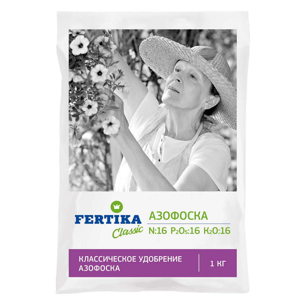 

Минеральное удобрение комплексное Fertika Азофоска Bi-fertika0060 1 кг, Азофоска