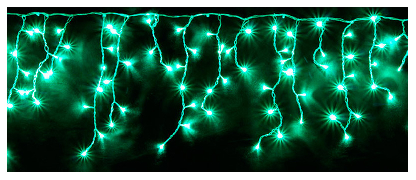 фото Световая бахрома pil150blw-10-2g 3,1х0,5 м зеленый nobrand