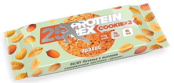 Протеиновое печенье ProteinRex Cookie 50 г арахис