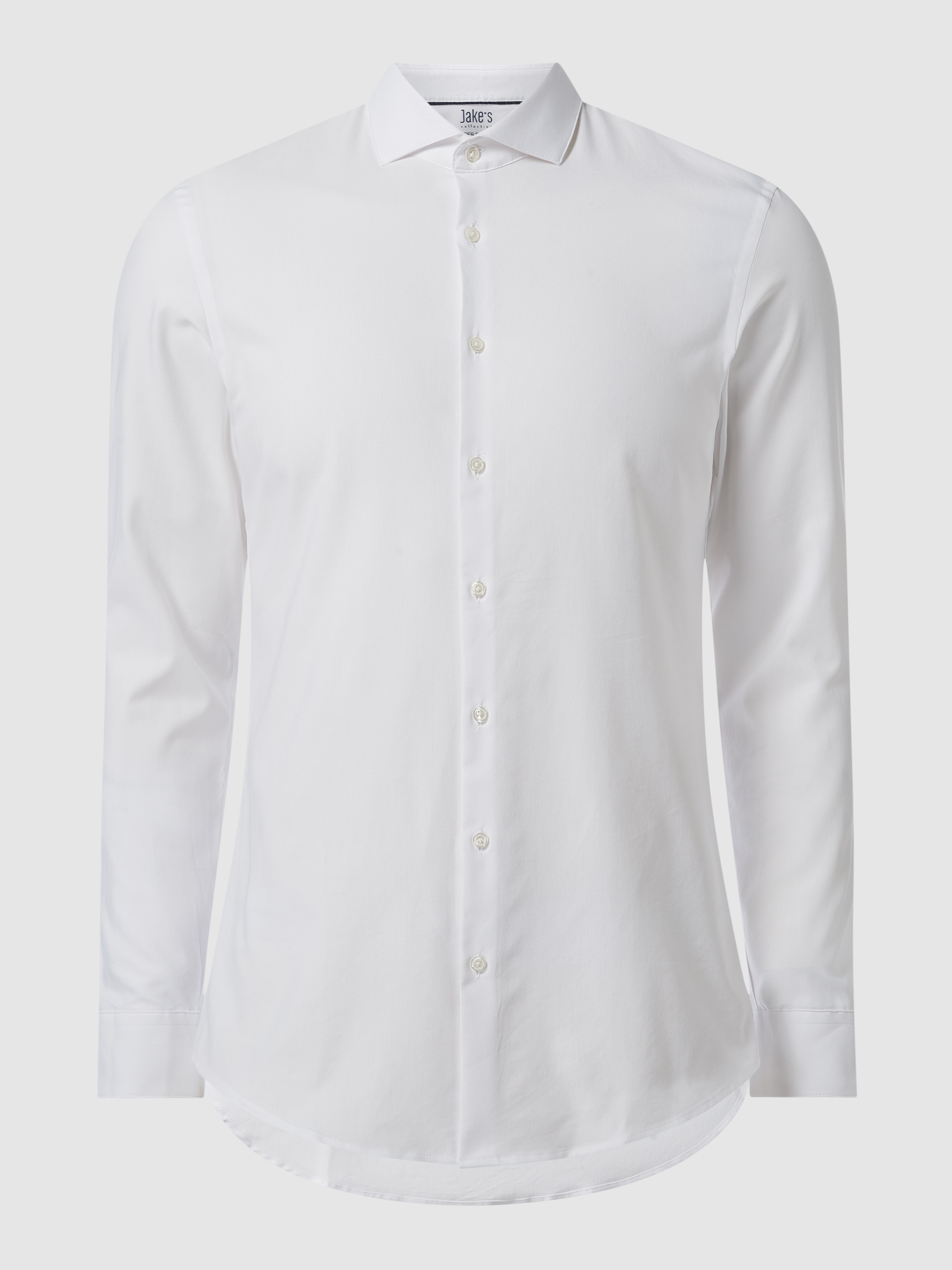 Рубашка мужская Jake*s 1465547 белая 39/40 (доставка из-за рубежа)