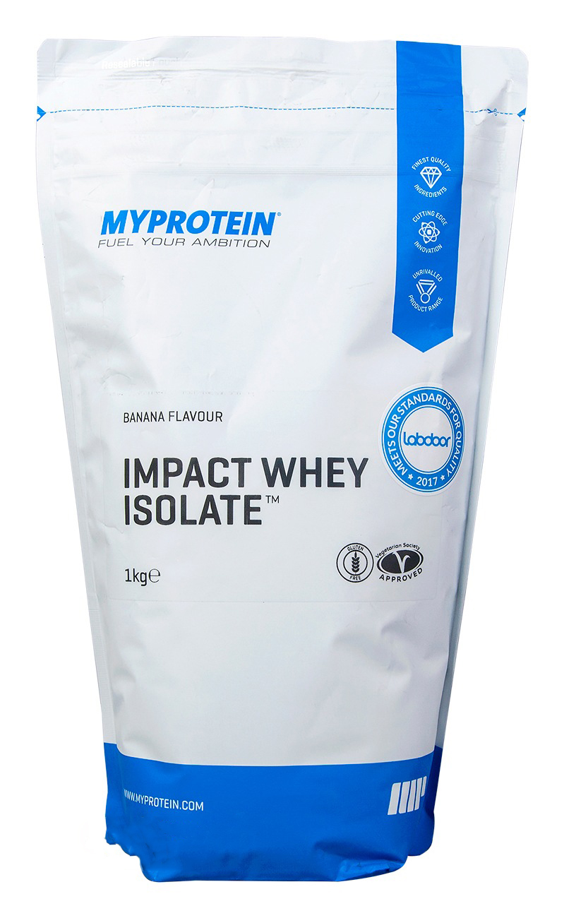 фото Протеин myprotein impact whey isolate, 1000 г, natural banana