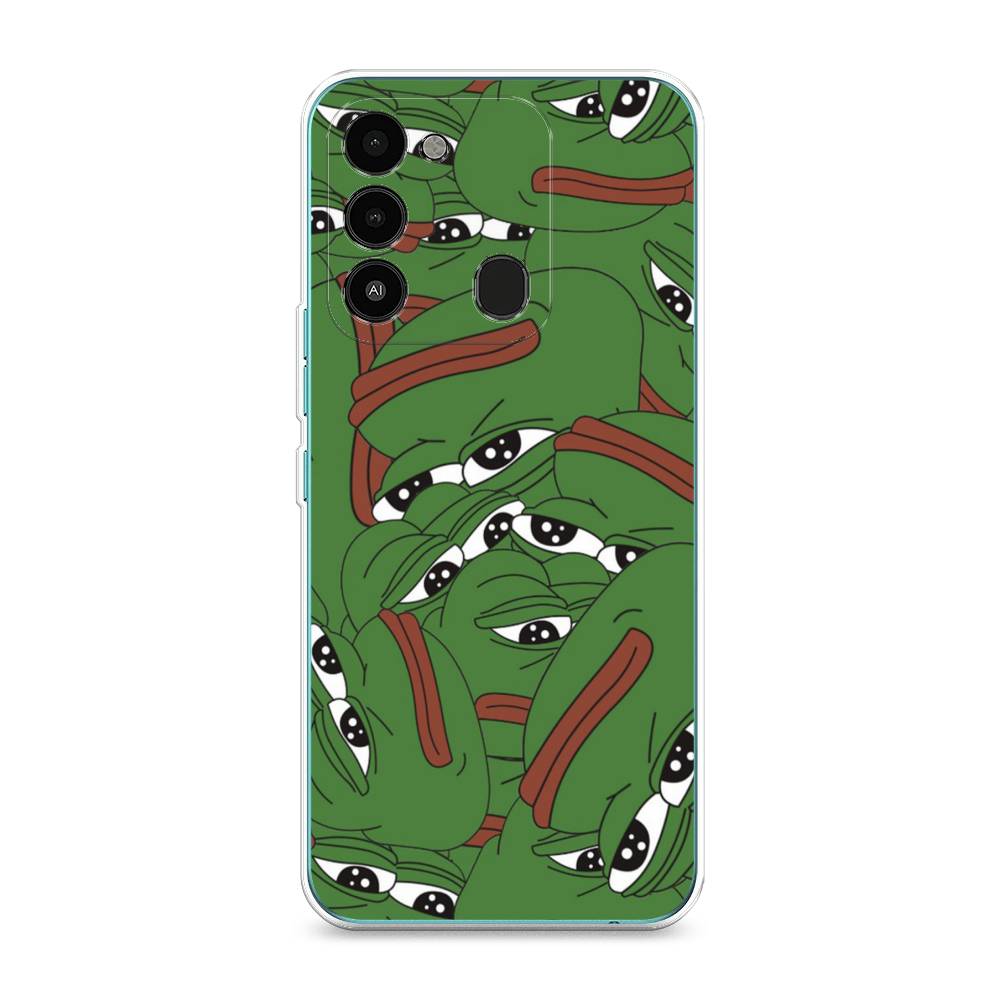 

Чехол Awog на Tecno Spark Go 2022/8С/9 "Печальный frog", Разноцветный, 301350-9