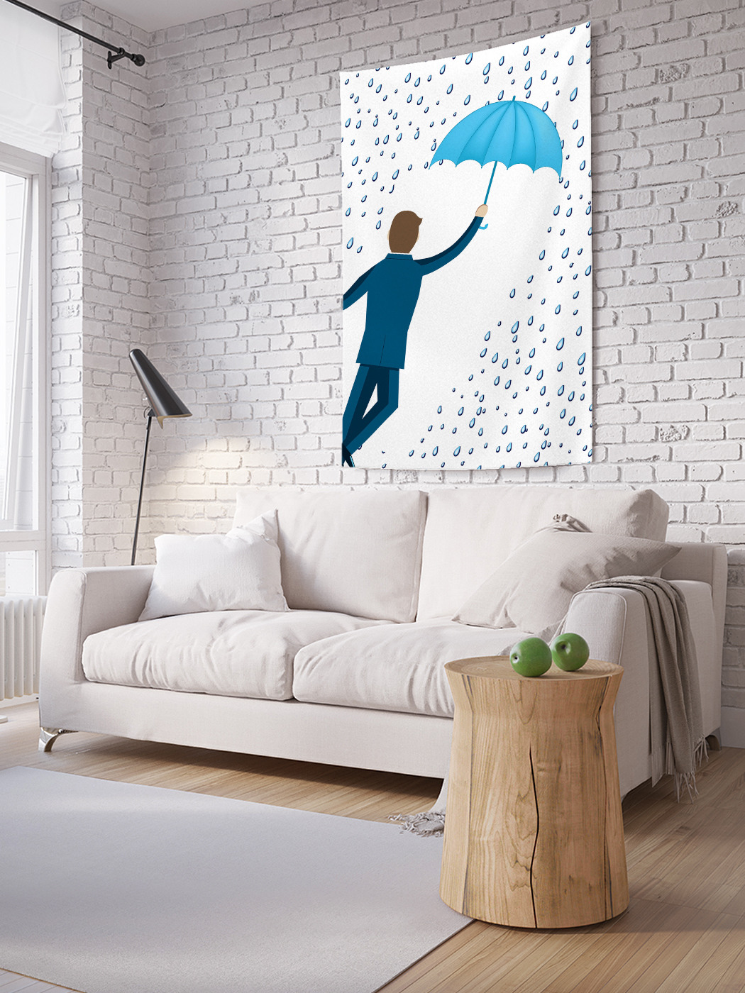 

Вертикальное фотопанно на стену JoyArty Дождливое настроение 100x150 см, Дождливое настроение