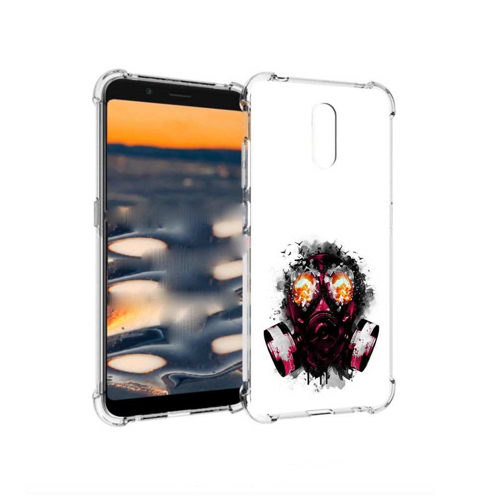 

Чехол MyPads Tocco для Nokia C2 красный противогаз (PT227055.113.412), Прозрачный, Tocco