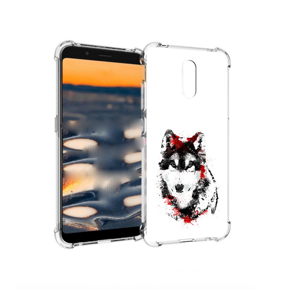 

Чехол MyPads Tocco для Nokia C2 кровавый волк (PT227055.113.416), Прозрачный, Tocco