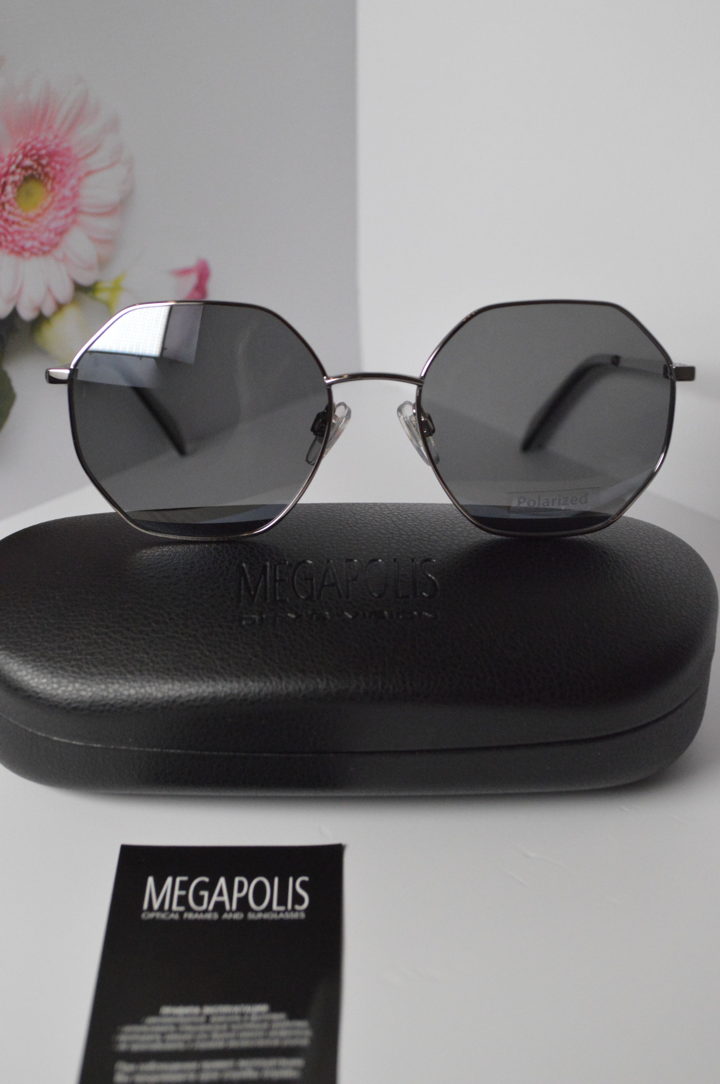 

Солнцезащитные очки унисекс Megapolis OL-SZO-Megapolis-375-silver серые, OL-SZO-Megapolis-375-silver