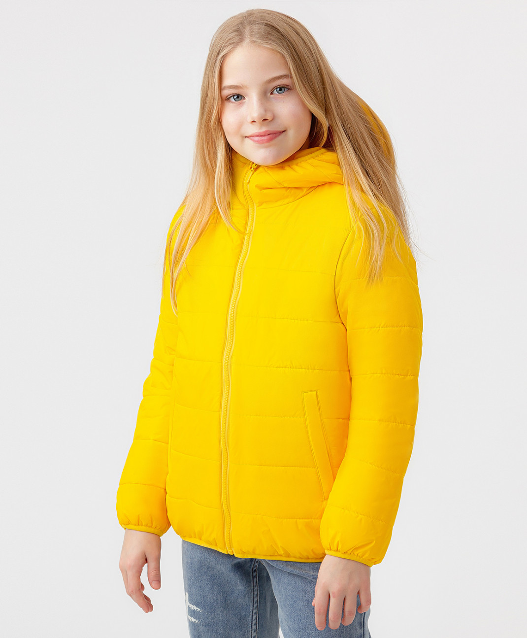 

Куртка детская Button Blue 123BBGB41012700, цвет желтый, размер 110, 123BBGB41012700