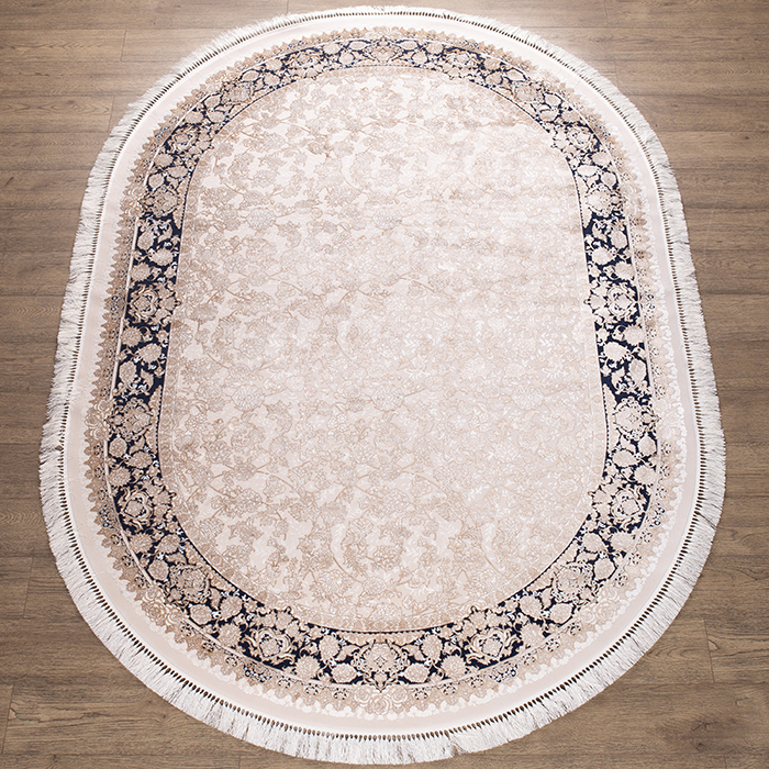 

Ковёр Kitroom Semerkand 80x150 овальный бежевый 1308B